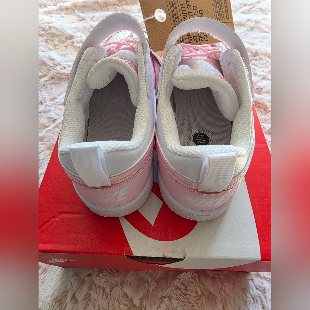 Nike Kids Pink and White Sneakers - Picture 7 of 7